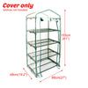 4 Tier Greenhouse Cover Garden Plant Replacement Covers Clear PVC 69X49X155cm