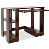 Computer Desk Laptop Wooden Drawer Home Office Work Study Writing Table White