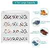 4 Tiers Shoes Rack Display Stand Storage Shelf Shoe Organiser Unit Cabinet White