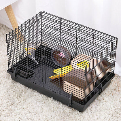 Hamster Pet Rodents Cage Play Activity Tunnel Bowl Animal Habitat Travel Carrier