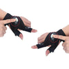 1 Pair Finger Gloves with LED Flashlight Outdoor Gear Rescue Torch Night Light