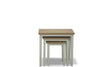 Nest of 3 Tables Nesting Coffee Side Table Wooden White Pine Space Saving Table