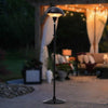 1.5KW Standing Outdoor Electric Garden Patio Heater Pull Switch Halogen Warmer