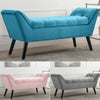 Upholstered Bed End Bench Armed Hallway Window Seat Chaise Lounge Pouffe Sofa