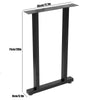2x Industrial Table Legs Metal Box Shape Dining/Bench/Coffee Desk Leg