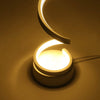 Modern LED Bedside Spiral Table Lamps Creative Design Curved Warm White Light UK