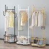 Mobile Clothes Coat Rail Garment Dress Hanging Rack Shelf Storage Display Stand