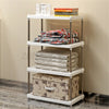 Kitchen 4 Tier Metal Storage Holder Rack Shelf Organizer Shelving Unit Bathroom