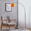 Chic Curved Dome Lampshade Arched Floor Lamp Adjustable Pedal Switch Living Room