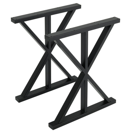 Pair of Table Leg Industrial Steel Dining Table Computer Desk Feet DIY Furniture