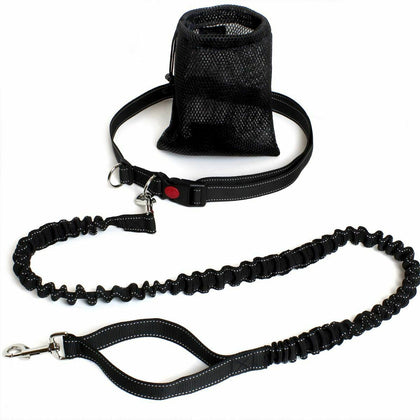Hands Free Dog Walking Belt Pet Running Lead Waist Belt Jogging Hiking Coupler