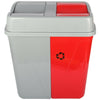 Rubbish Waste Bin Recycling Dual Compartment 100L