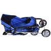 Lightweight Pet Stroller 3 Wheel Buggy Blue Folding Dog Puppy Pushchair Pram
