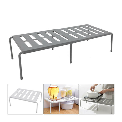 Adjustable Kitchen Cupboard Organiser Shelf Storage Rack Support Pantry Stand