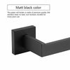 Wall Mounted Matt Black Bathroom Square Toilet Roll Paper Holder Rack Accessory