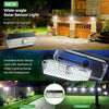 4x Litom LED Solar Power Motion Sensor Wall Lights Outdoor Garden Security Lamps