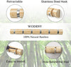 Wall Mounted Coat Rack 6 Wooden Door Hooks Hat Clothes Hanging Storage Racks UK