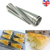 12Pcs Stainless Steel Pastry Cream Horn Cone Shape Bread Cake Mould Baking UK