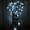 2M 120Led Snwoflakes Battery Powered Snowflake Fairy String Light Flower Vase UK