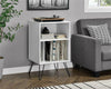 Concord Turntable Stand Cabinet Unit & Vinyl Storage White Walnut Oak