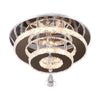 Luxury 36W LED Crystal Ceiling Light Flush Mount Crystal Chandelier Warm White