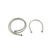 Round Shower Kit Twin Head Chrome Adjust Riser Rail Chrome Finish Set.