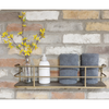 Metal Wall Shelf Industrial Lightweight Display Shelving Unit 55cm Storage Gold