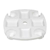 8 Compartment Round Plastic Beach Garden Patio Umbrella Table Tray Storage White