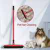 2in1 Rubber Broom Brush Pet Hair Remover Bristle Carpet Cleaning Broom