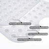 Large Non Slip Shower Room Safety Suction Mat Bathroom Bath Mats UK 40 x 100 cm