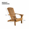Adirondack Outdoor Garden Folding Acacia Hardwood Wooden Chair