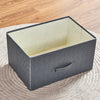 Fabric Chest of Drawers Bedside Cabinet Table Storage Unit Dark Grey Bedroom BN