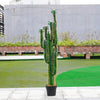 5FT/150cm Tall Artificial Cactus with Pot Realistic Tropical Plant Premium Green