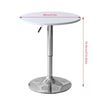 Round/Square Bar Table Adjustable Height Rotating Tabletop Breakfast Dining Room