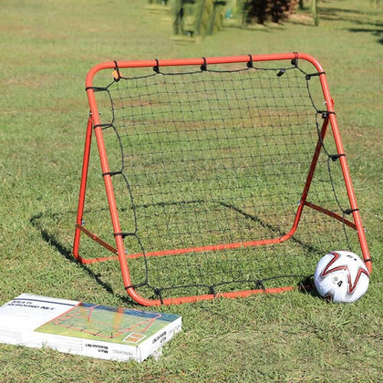 Rebounder Kickback Net Kids Football Soccer Training Aid Practice Adjustable UK