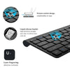 Ultra Slim Thin Wireless Keyboard and Mouse Set Combo 2.4GHz For PC Laptop