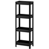 4Tier Shelf Unit 36x23x100cm Bathroom Kitchen Office Laundry Room UK
