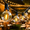 50FT String Lights Globe Outdoor Garden Festoon Fairy LED Bulbs G40 Mains Power