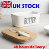 Porcelain Vintage Butter Dish with Lid Kitchen Insulated Storage Box Container