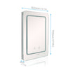 Color Changing LED Illuminated Bathroom Mirror Wall Light Up Touch Switch Sensor