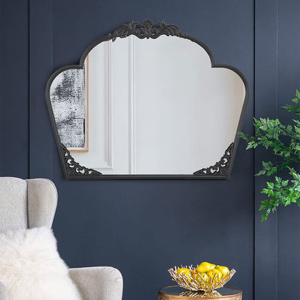Chic Vintage Metal Frame Wall Mirror Dressing Table Vanity Bedroom Hallway Décor