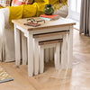 Cream Painted Nest of 3 Tables - Side Tables - Living Room - WW20