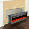 40 50 60" Remote Electric Fireplace Insert/Wall LED Flame Wall Inset Into Fire