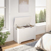 Mondeer White Storage Chest w/ Lid Large Capacity Multi-Purpose Organiser White
