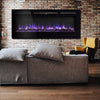 40 Inch Electric Wall Mounted LED Fireplace 9 Color Wall Inset Into Fire Heater