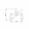 Modern Bathroom Chrome Sink Bath Filler Tap Shower Mixer Taps with Handset Hose