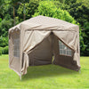 2.5x2.5m Pop Up Gazebo Marquee Outdoor Garden Party Tent Canopy 4 Side Panels