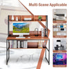 2-in-1 Computer Desk with Storage Bookshelf PC Laptop Table Writing Workstation