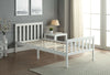 Single Bed Frame White Wooden Bed For Adults Kids Teenagers Bedroom 3FT Pine Bed