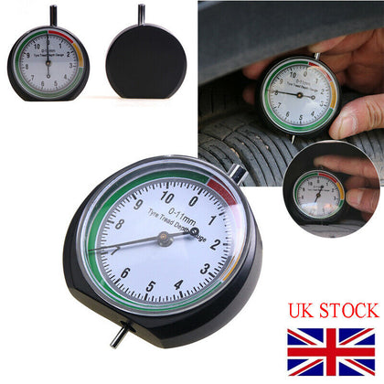 Tyre Tread Depth Measuring Gauge Tool – Car Van Truck Scooter Motorbike UK
